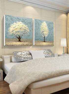 客厅现代无框画卧室床头装饰画房间挂画餐厅走廊墙画宾馆酒店壁画