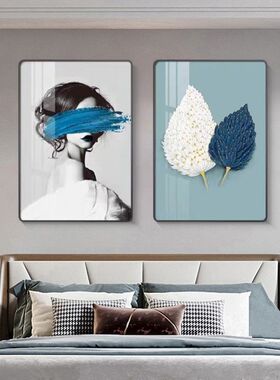 新款卧室床头装饰画现代简约高级感主卧挂画客厅房间人物背景墙画