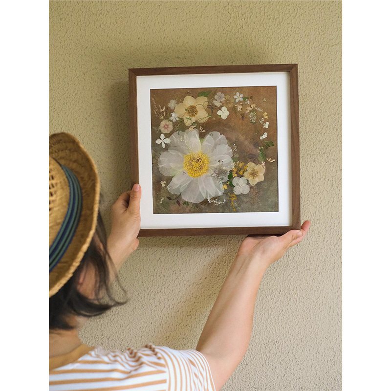 中古风花卉客厅装饰画法式复古小众艺术高级感温馨玄关走廊挂画图片