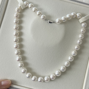 妈妈款 2025新款 正品 近正圆天然爱迪生淡水大珍珠夸张项链颈链女款