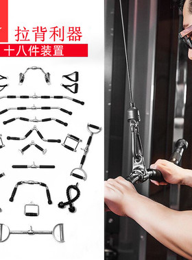 劳拉之星LS3021高位下拉把手V型大飞鸟健身力量器械龙门架背部T杠