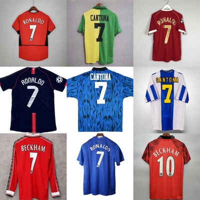 CANTONA jersey Manchester Beckham Retro football shirts