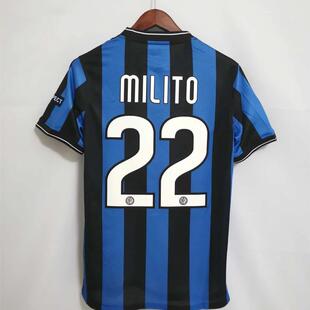 Eto Retro Milito Shirt Football Milan Inter jersey