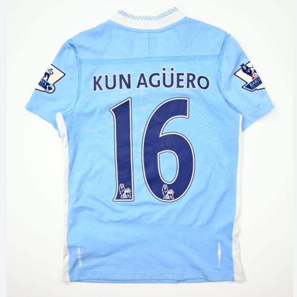 11 12 Manchester City retro jersey BALOTELLI SILVA Aguero