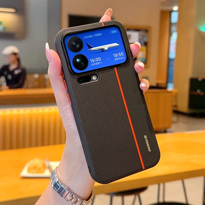 小米17ProMax手机壳新款全包防摔磨砂超薄素皮保护套撞色ins风网红时尚潮小米17外壳男女款拼色硅胶软壳17pro