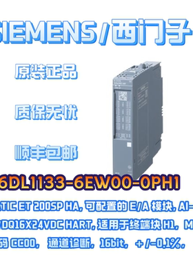 6DL1133-6EW00-0PH1可配置E/A模块ET200SP HA西门子PLC控制器模块