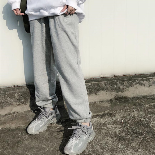 ICEREVERIE国潮情侣宽松束脚裤