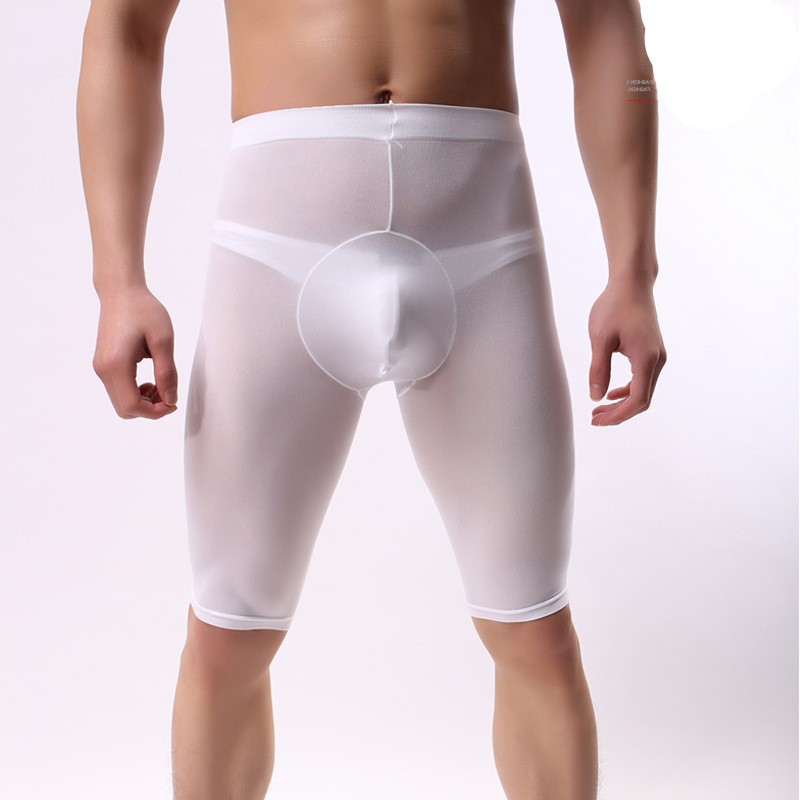 男士五分白色带囊袋包蛋运动打底裤 男天鹅绒五分裤休闲运动裤