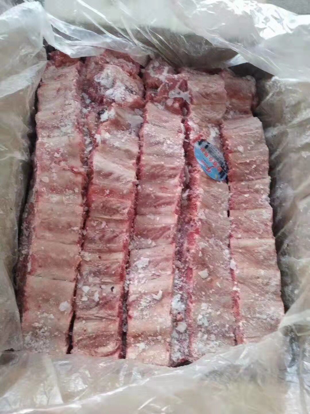 新鲜冷冻猪寸排 排骨 肋排生猪肉20斤一箱宽4/5公分苏浙沪皖包邮