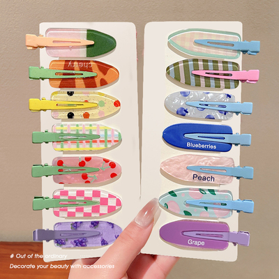 彩色可爱无痕发夹女2025新款边夹发卡刘海碎发侧边夹子化妆夹头饰