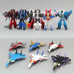 现货战机小队三尖头小飞机G1动画飞行小队变形玩具机器人模型礼物