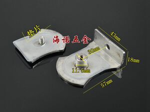 。淋浴房移门不锈钢吊轮吊片/玻璃移门导轨吊滑轮玻璃推门/配夹片