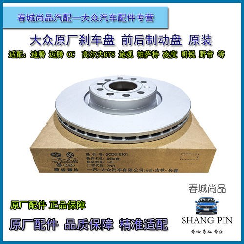 大众原厂前后刹车盘速腾迈腾CC高尔夫67途观帕萨特野帝明锐制动盘