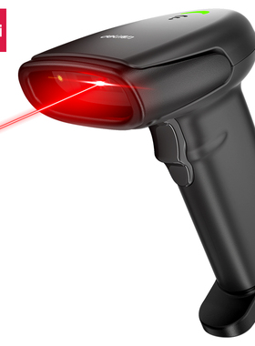 得力AA102扫描枪无线一维条码物流快递单条码枪扫码器扫码枪