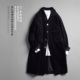 男士 加厚单排扣大衣外套 宽松休闲中长款 灯芯绒西装 领风衣2025秋季