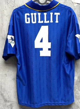 Retro 95 97 Chelsea Home Blue GULLIT Soccer Jerseys