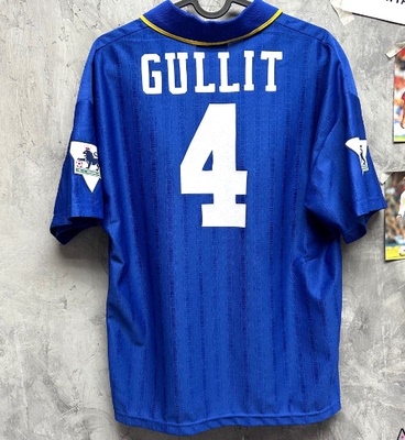 Retro 95 97 Chelsea Home Blue GULLIT Soccer Jerseys