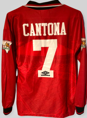 94 96 Retro Manchester Long CANTONA United Soccer Jerseys