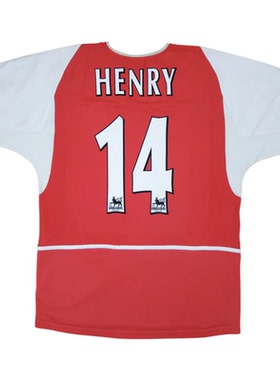 02 04 Vintage Arsenal Bergkamp HENRY Retro  Soccer Jerseys