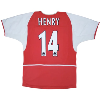 02 04 Vintage Arsenal Bergkamp HENRY Retro  Soccer Jerseys