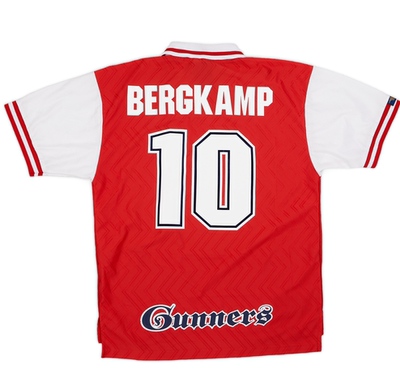 Retro 96 97Arsenal WRIGHT Bergkamp Classic Soccer Jerseys