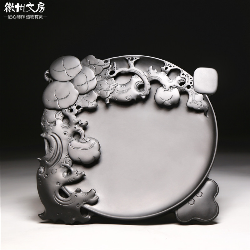 非遗名师作品 老坑砚台四大名砚高档文房四宝礼品书法绘画专业级