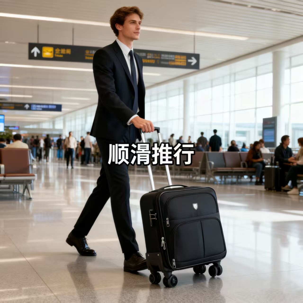 行李箱18寸拉链款旅行箱