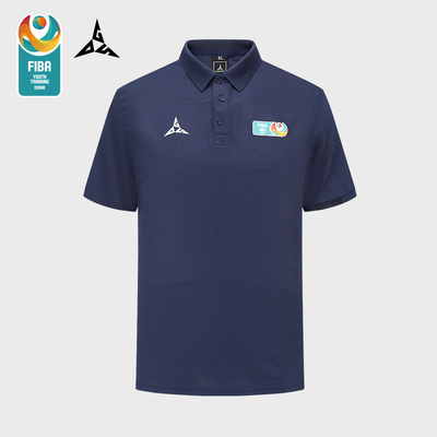 FIBA中国青训官方授权少年3X3分队服polo男士短袖T恤