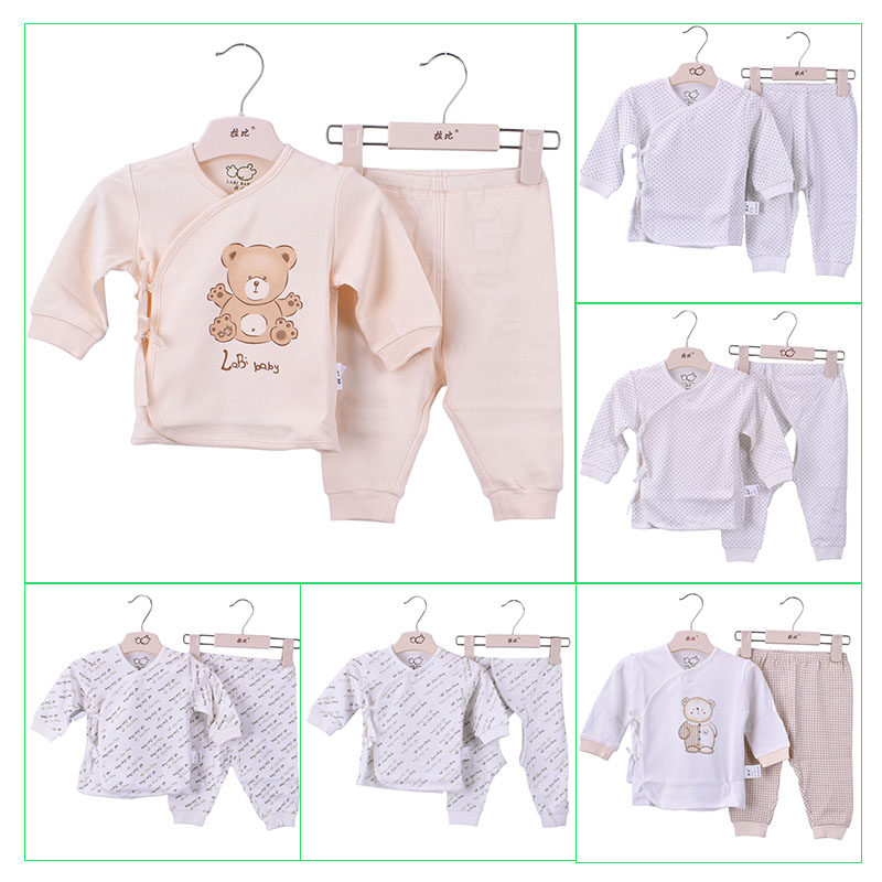 RABBI INFANT OPEN COTTON 0-3 MONTHS 6 BABY MONK BABY FOUR SEASONS UNDERWEAR SET