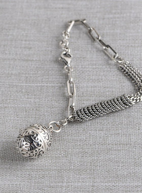 吊坠可打开随身香囊嘎乌盒手链