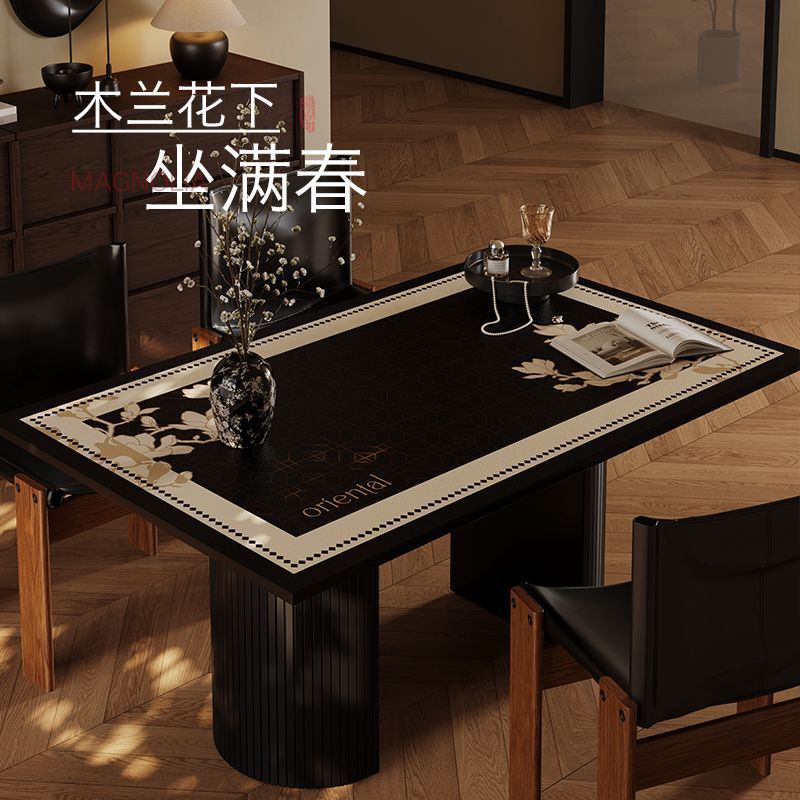 法式桌布防水防油防烫免洗皮革桌垫轻奢高级感餐桌垫长方形茶几垫