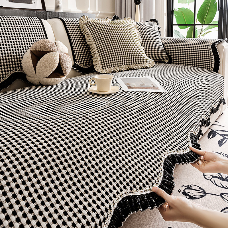 花边异形沙发垫2025新款四季通用防滑不规则沙发套罩高级感盖布巾