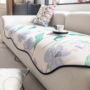 冰丝沙发垫沙发凉席夏季防滑皮沙发凉垫2025新款套罩巾盖布坐垫子