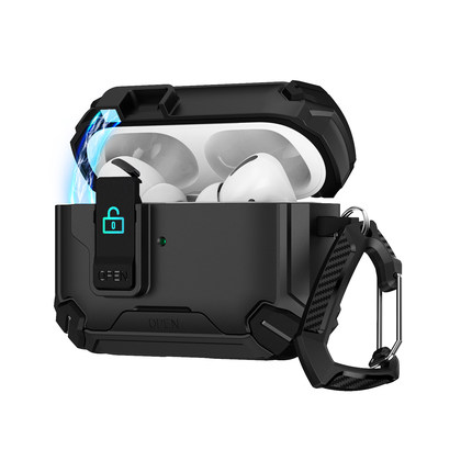 适用苹果AirPods4代自动弹盖耳机壳airpodspro2代保护套magsafe磁吸式锁扣创意支架防摔开关airpodspro3代