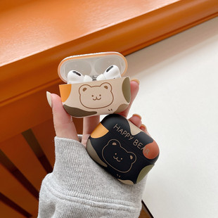 草莓熊家族airpodpro3耳机保护套卡通airpodspro2可爱适用于苹果airpods4蓝牙动漫耳机软壳