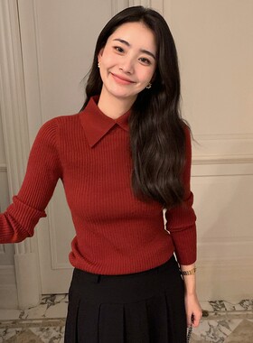 长袖polo领羊绒柔软不扎加厚保暖