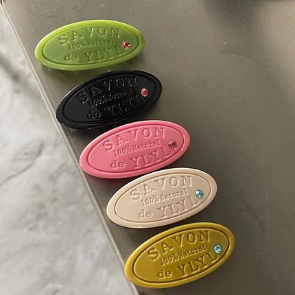 韩国辣妹ylyl肥皂发夹少女饼干边夹ins网红侧边碎发刘海夹子头饰