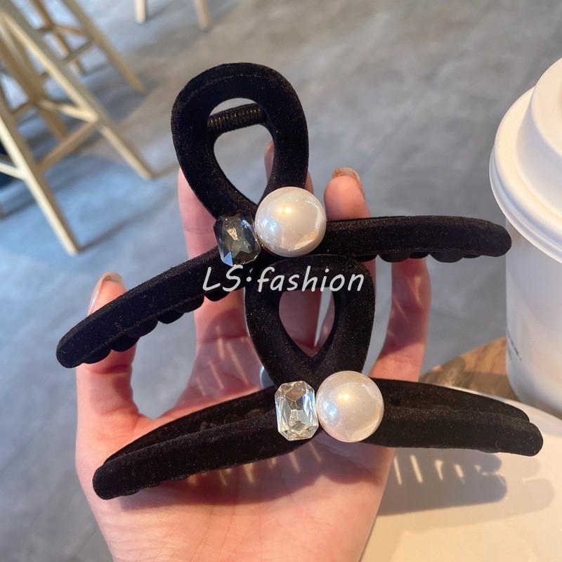 新款高级显贵气水晶珍珠发卡