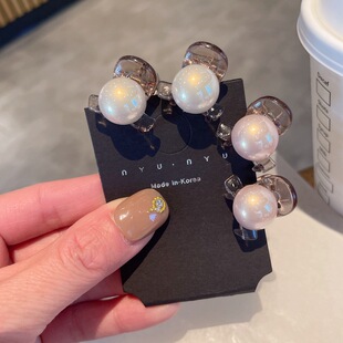 一对装~精致前额公主头小抓夹小号刘海抓夹小众发夹侧边头发夹子