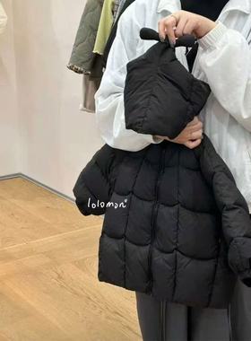 极寒女童冬季加厚保暖外套男女童百搭时尚冬棉衣黑色2866