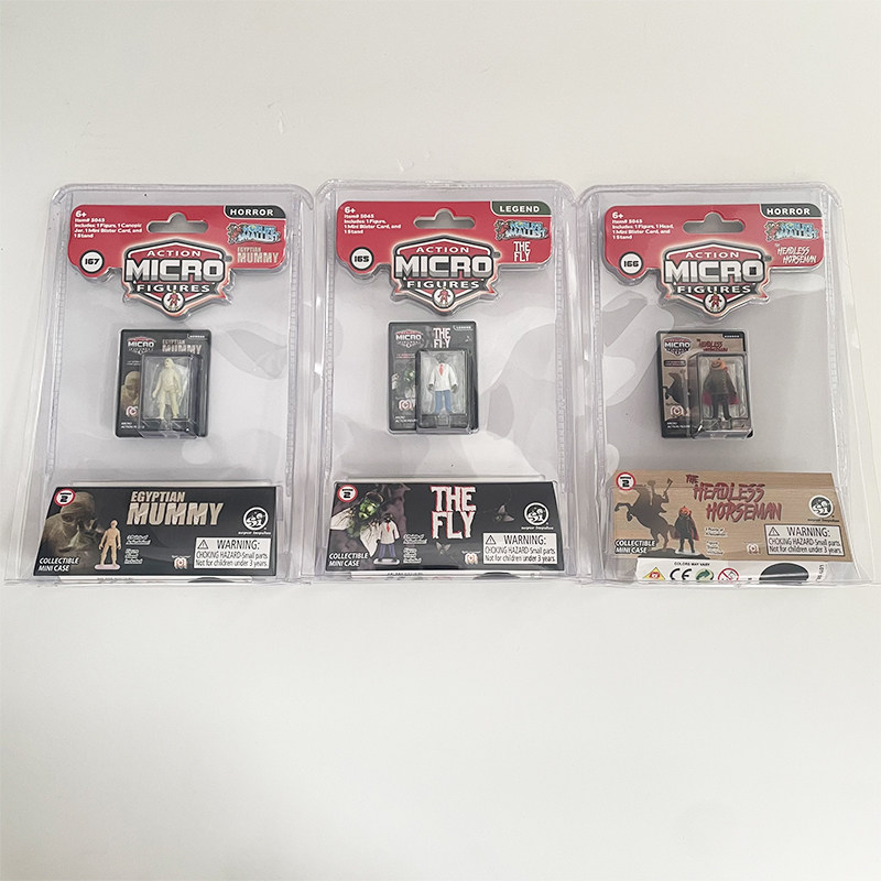 Worlds Smallest恐怖人物系列 微缩迷你挂件 骑士 木乃伊微型手办