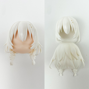 gsc粘土人头发白膜猫猫耳头发分尸配件 ob11魔改头发 正版散货