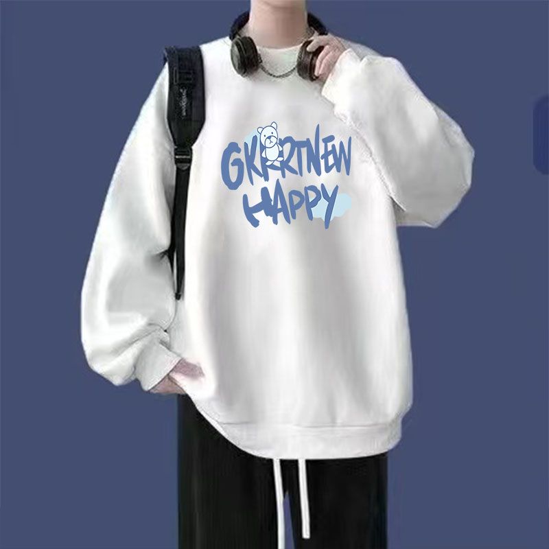 2025新款卫衣男女薄款春秋冬季潮牌无帽打底衫青少年长袖t恤