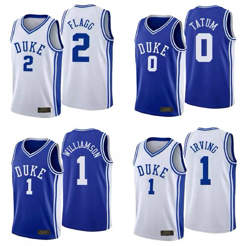 杜克大学NCAA篮球衣2号弗拉格0塔图姆德州大学35杜兰特热压球迷版