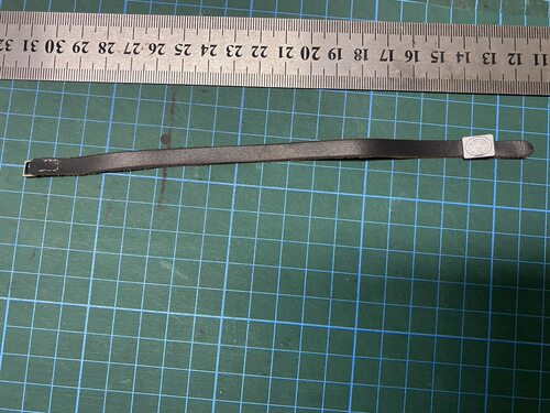 1/6兵人配件二德陆空鱼子纹方头腰带 模型人偶佩带