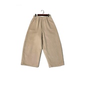 s蚕丝羊绒双面休闲九分裤 the studio 宽松阔腿