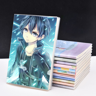 刀剑神域动漫周边套胶笔记本手帐本亚丝娜桐人男女生节日礼物文具
