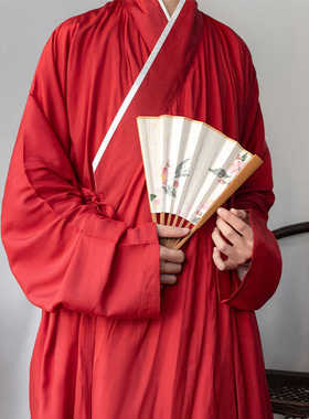 惜物国风 宋制汉服内搭交领窄袖贴里中衣汉服打底衫衬袍日常百搭