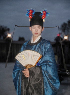书生进士服明制汉服襕衫圆领袍