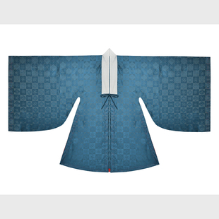 衫 惜物国风 明制汉服原创披风定制方格多宝纹晚明风全贴边大袖